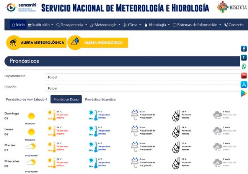 Potosí soporta el descenso de temperaturas mínimas