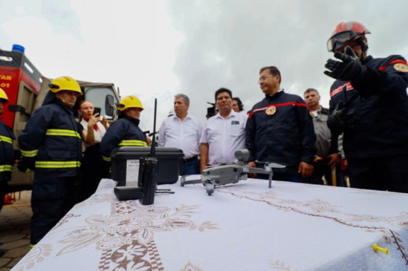 Santa Cruz:Comando de Respuesta se fortalece con drones, carros bomberos y otros equipamientos para atención ante eventos adversos