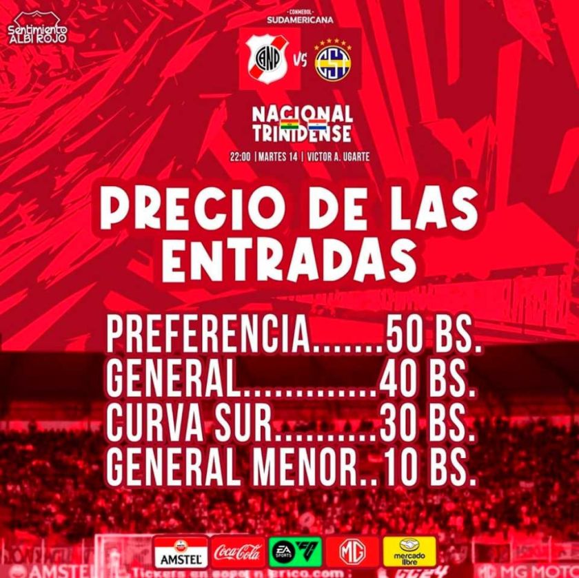 Dirigencia de la banda roja baja el precio de las entradas para hoy