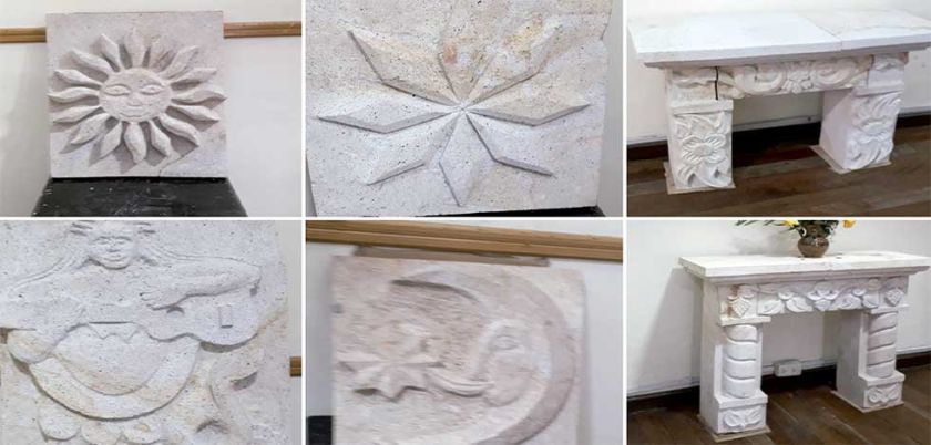 Artista elige la piedra como  especialidad en la facultad