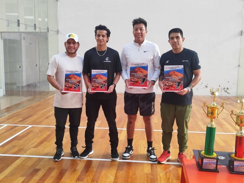 Moscoso y Camila Rivero ganan el open en el torneo nacional de ráquetbol