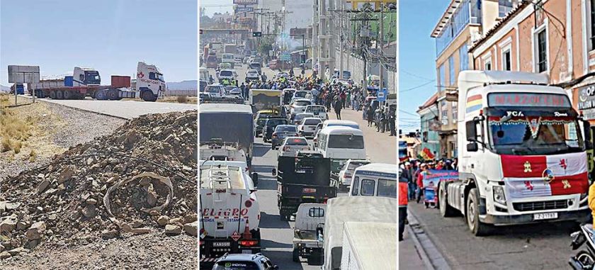 Choferes levantan bloqueo de caminos