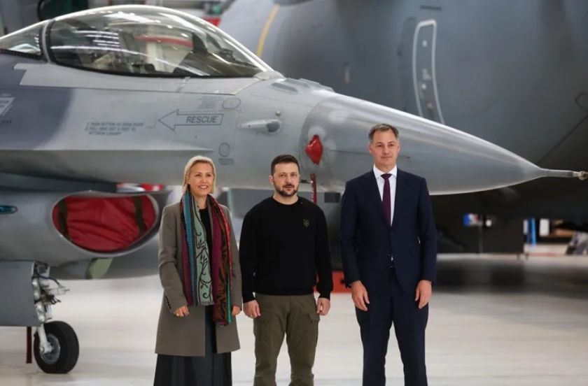 Bélgica impide a Ucrania usar los F-16 para atacar territorio ruso