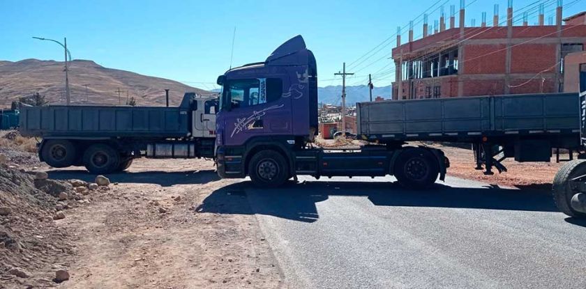 El bloqueo de los caminos generó daño económico a diferentes sectores