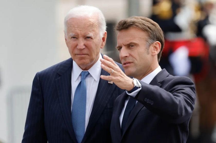 Biden llega a un acuerdo con Macron sobre el uso de activos rusos para ayudar a Ucrania