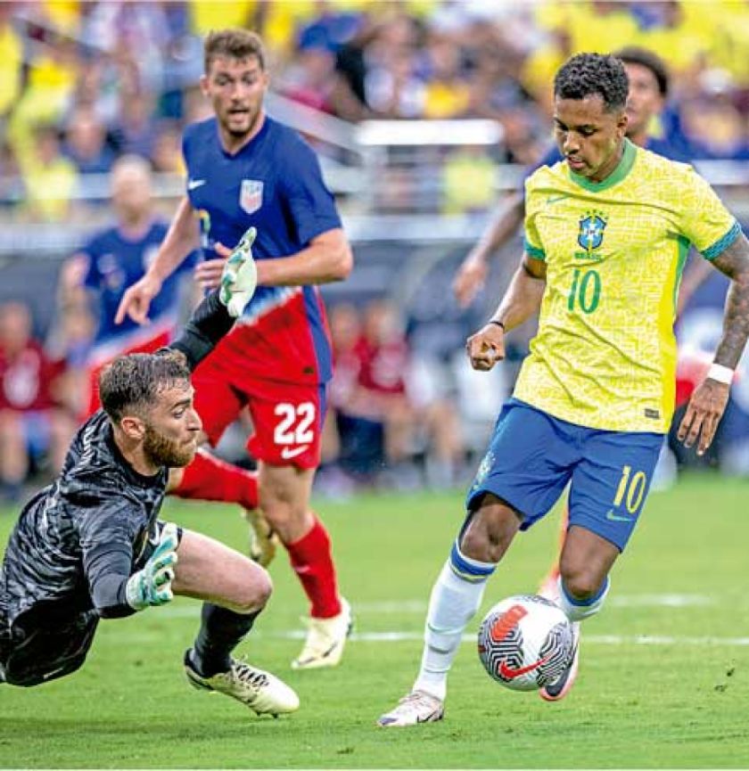 Brasil y EE.UU. firman tablas  en un amistoso