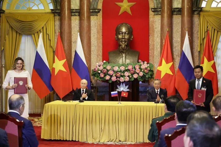Vietnam y Rusia anuncian un aumento de su cooperación en defensa durante la visita de Putin