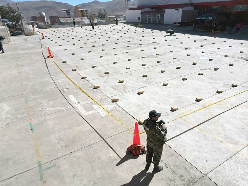 La Felcn secuestra más de 700 kilos de droga en cinco operativos en Potosí