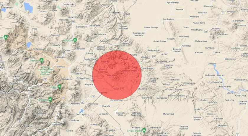 El Observatorio San Calixto reporta sismo de 5,6 grados en el departamento de La Paz
