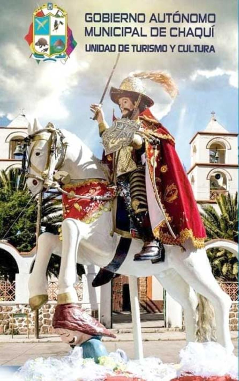 Tata Santiago de Apóstol Chaquí llega a la ciudad de Potosí en procesión