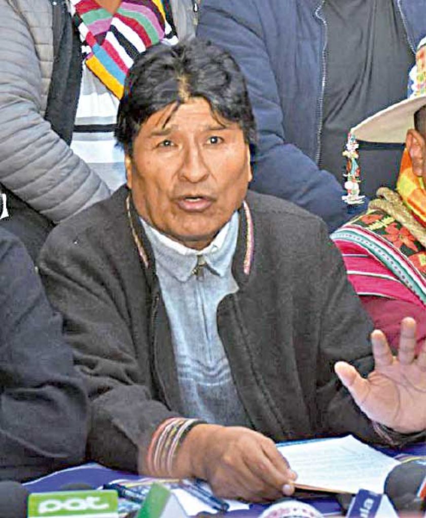 Evo dice que Arce en el MAS es “una suma que resta"