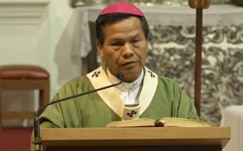 Monseñor Leigue destaca reunión de líderes políticos en el TSE