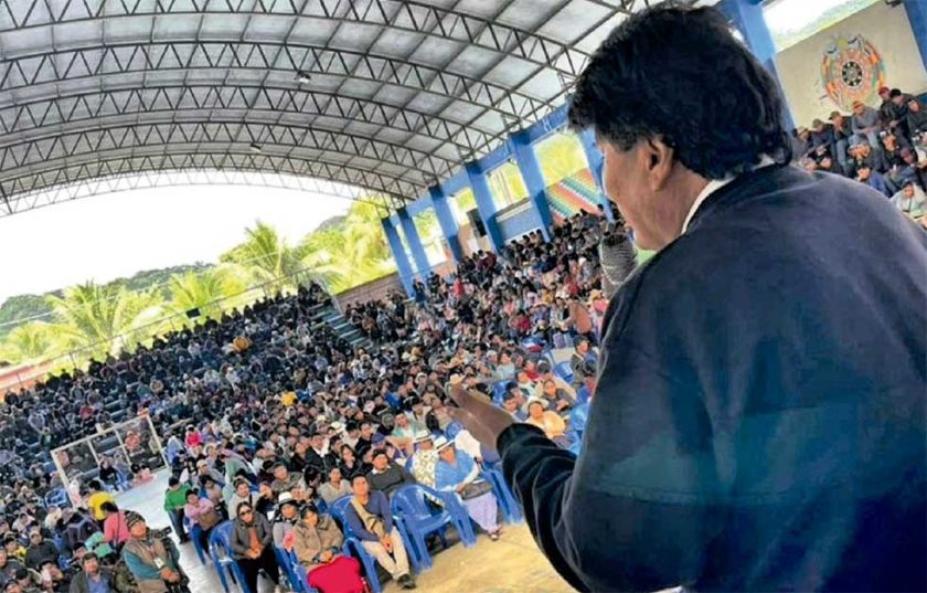 Cocaleros advierten con movilizaciones  si inhabilitan a Evo