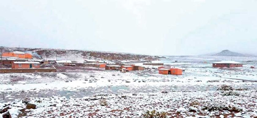 Frío y viento golpean a Potosí y anuncian la llegada de nevadas 