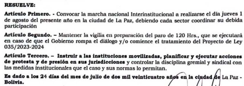 Reactivan las protestas para que se archive proyecto 035