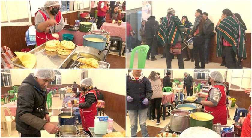 Pasteles con api y tojorí no  pasan de moda en Potosí
