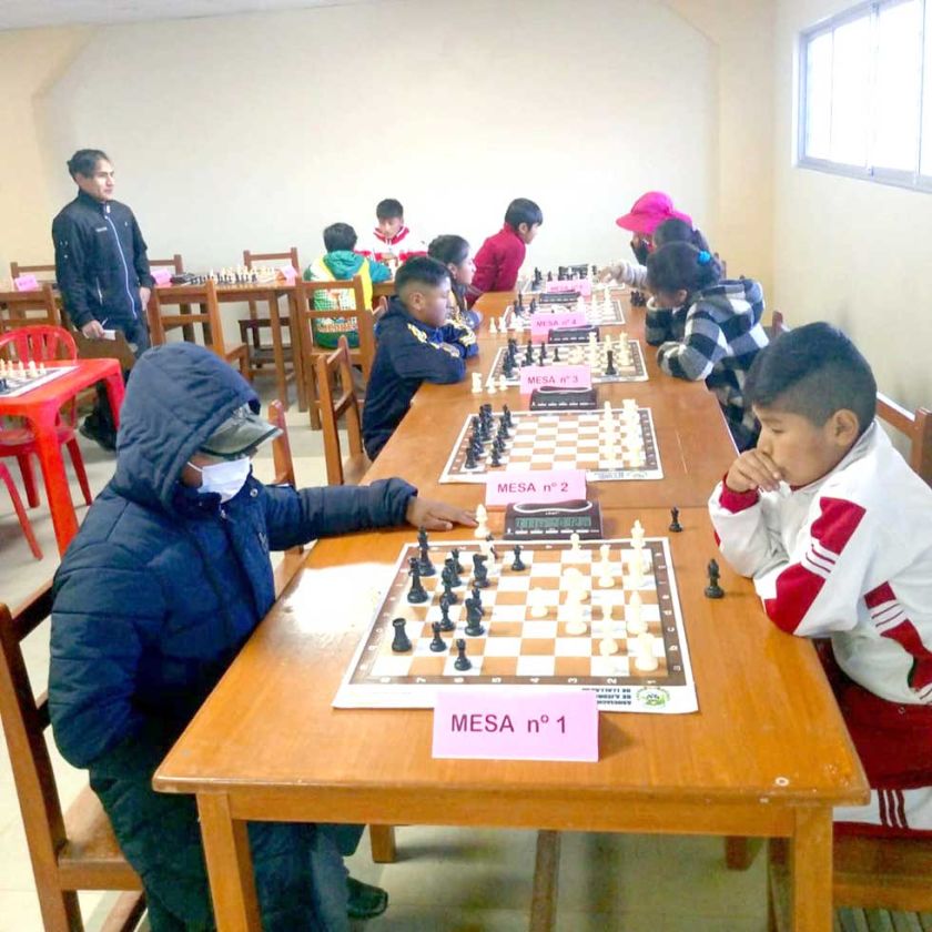 La olimpiada de ajedrez está en su fase distrital