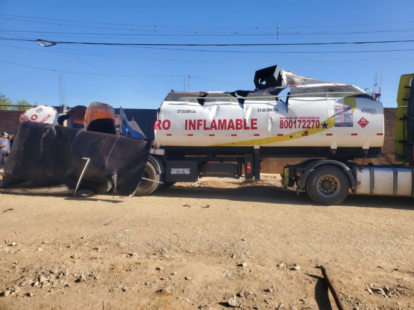 Cisterna que se incendió en la ciudad de Cochabamba no pertenece a YPFB, asegura la estatal petrolera 