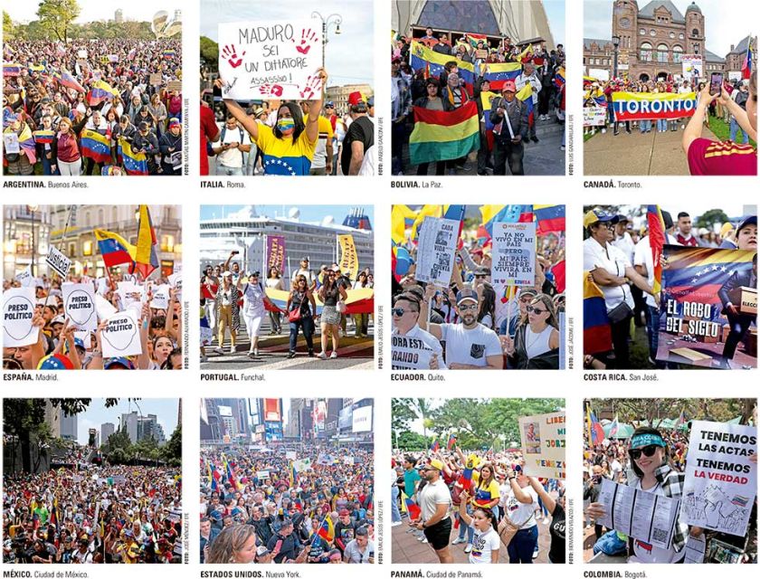 Protesta mundial por Venezuela