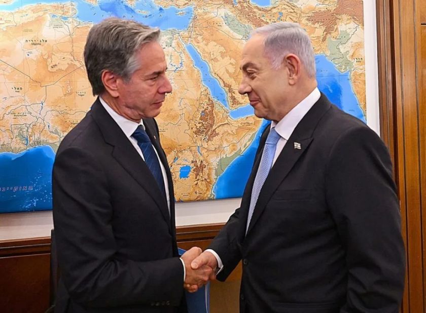 Netanyahu dice a Blinken que se mantiene “firme” en sus demandas a Hamás para una tregua