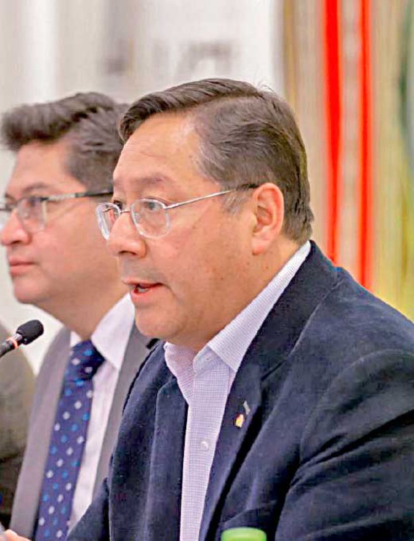 Arce critica anuncios de movilizaciones