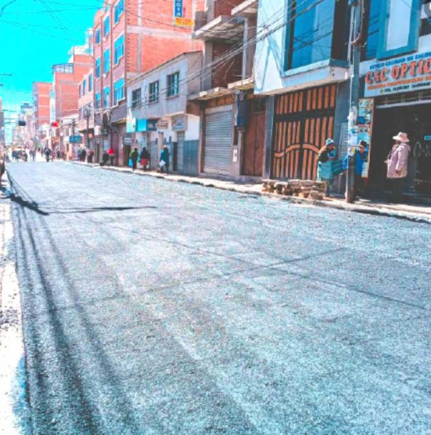 Vías culmina los trabajos de recapamiento de calles