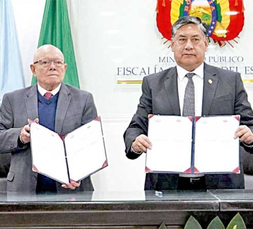 Fiscalía y TSE  sellan convenio  interinstitucional