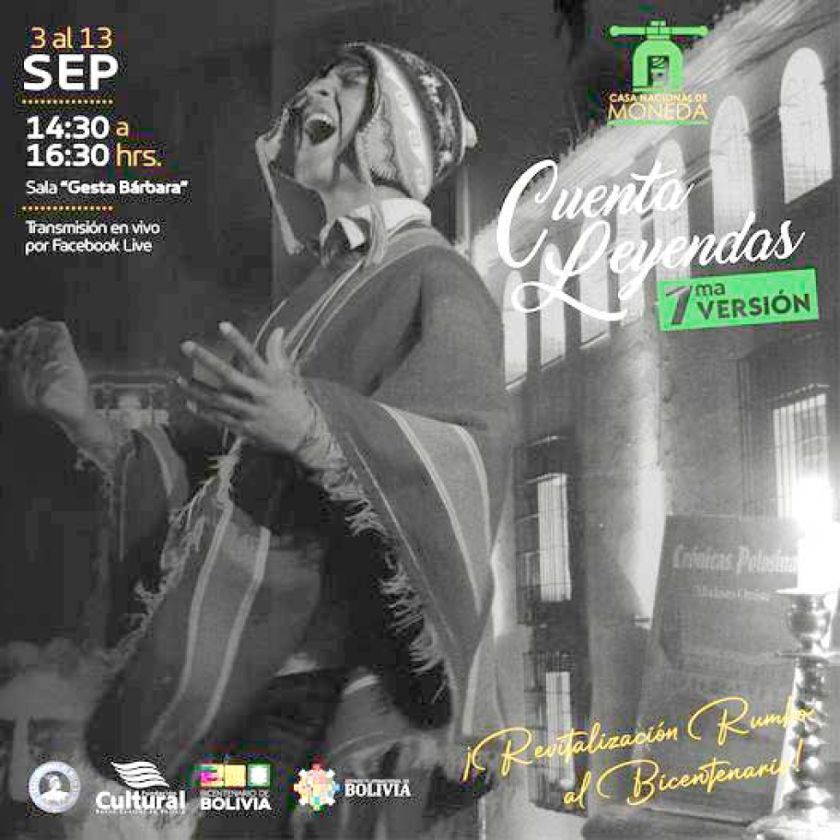 Concurso de "Cuenta Leyendas" inicia este 3 de septiembre