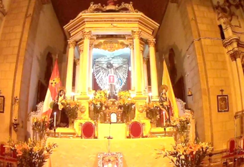 Inician las novenas del Señor de la Vera Cruz en San Francisco