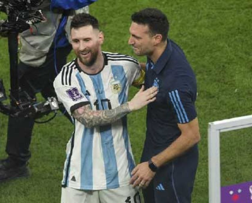 Scaloni dialogará con Lionel Messi