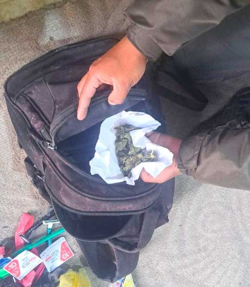 Posible consumo de yerba genera alteración pública