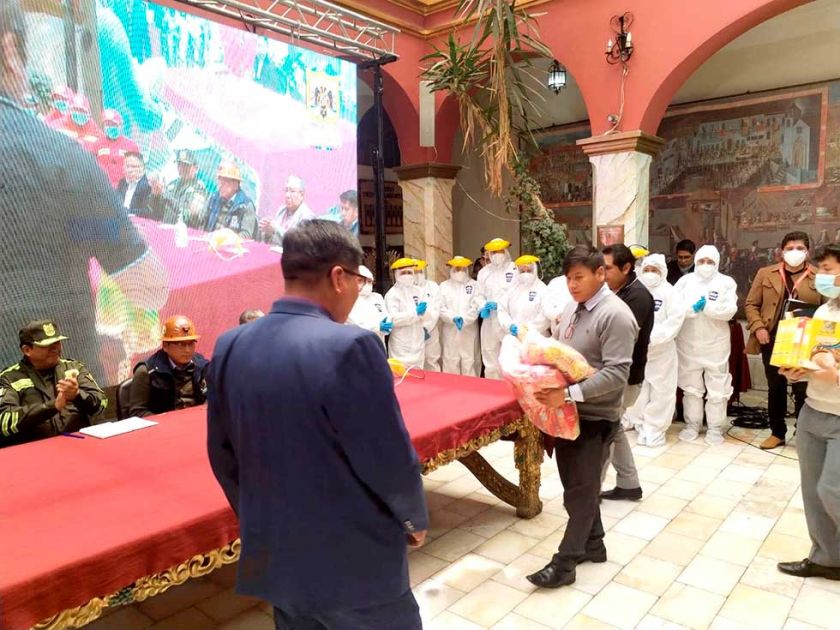 Potosí: inician campaña para los afectados por incendios