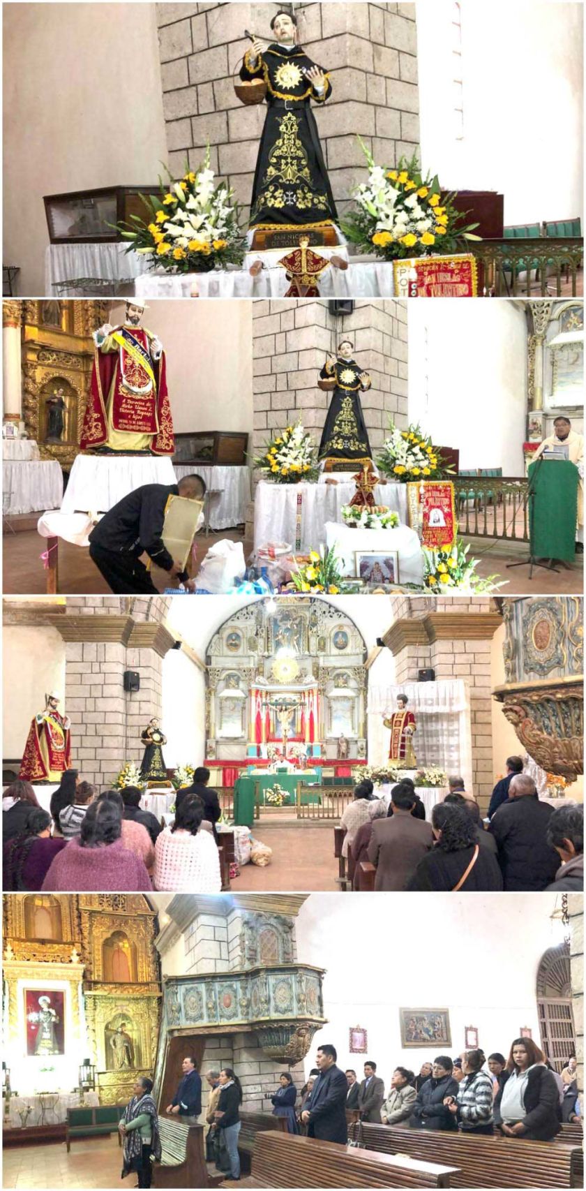 San Nicolás de Tolentino fue homenajeado por los panificadores en Potosí