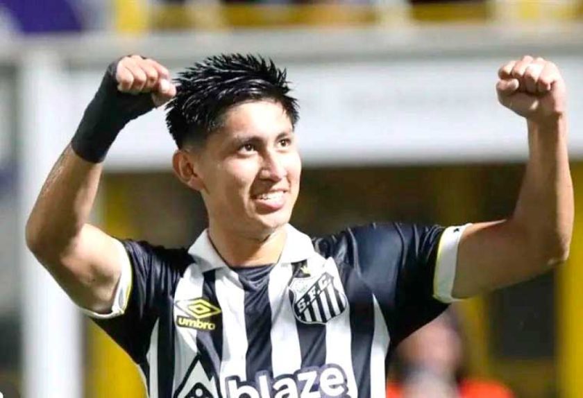 Terceros volvió a marcar con el Santos