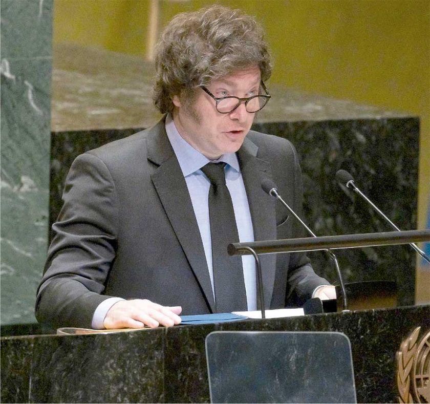 Milei cuestiona a la ONU por su ‘agenda socialista’