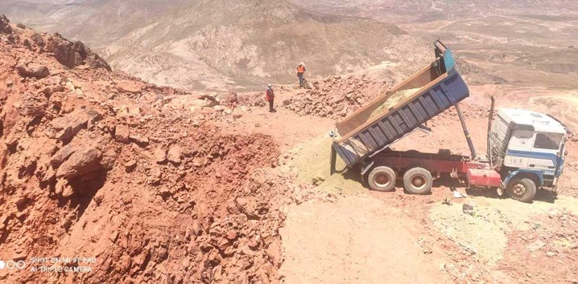 Comibol retoma el relleno seco de hundimientos del Cerro Rico
