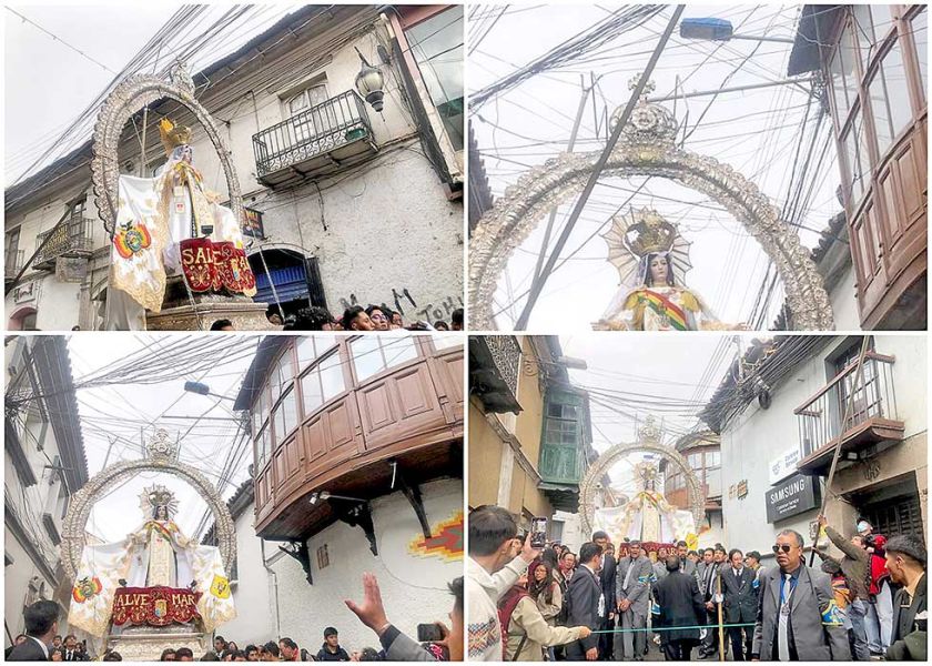 Le piden a la Virgen de La Merced unidad para Bolivia