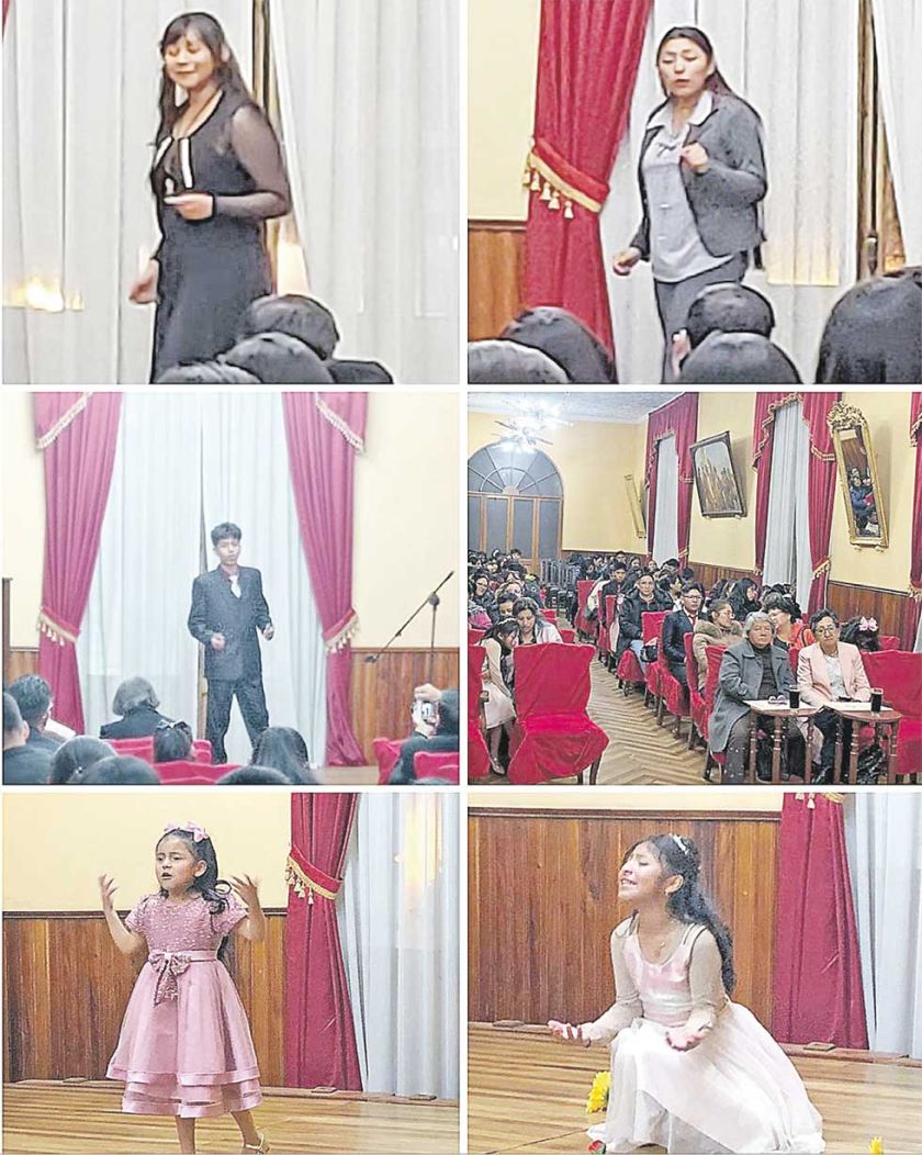 Oratoria y declamación brillan en Juegos Florales escolares