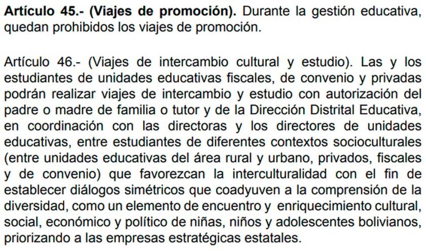 Recuerdan que los viajes de promoción están prohibidos 
