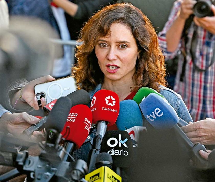 La Presidenta de Madrid mandó a callar a Maduro