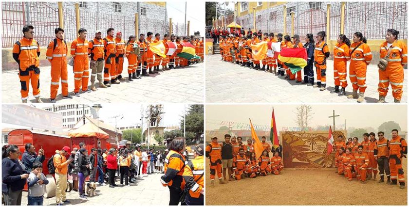 Los 21 voluntarios del SAR - GERP volvieron tras apoyar en Concepción