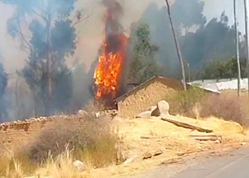 Ola de incendios consumió alrededor de 100 hectáreas