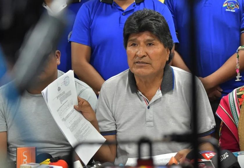 Fiscalía de Tarija anuncia orden de aprehensión contra Evo Morales