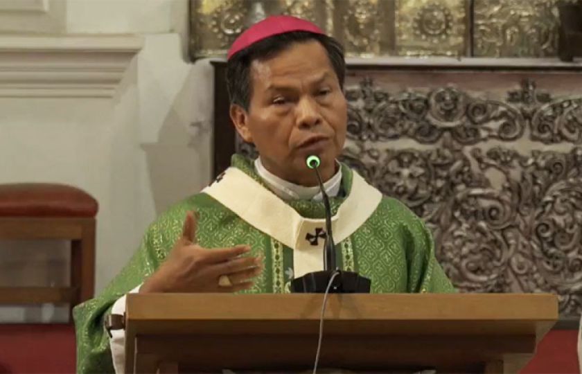 Monseñor Leigue condena a quienes se sirven de los más pobres para bloquear: “no tienen perdón de Dios”