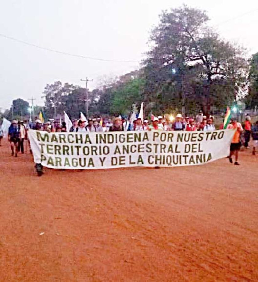 Los indígenas se movilizan en defensa de su territorio