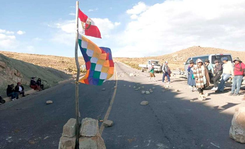 Bloqueos de caminos se limitan  solamente al norte de Potosí