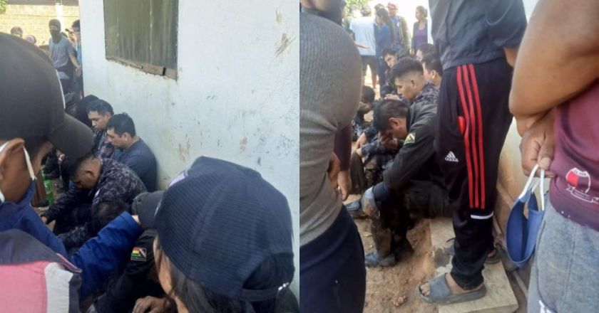 Periodistas y policías detenidos por bloqueadores en Mairana señalan que los querían quemar
