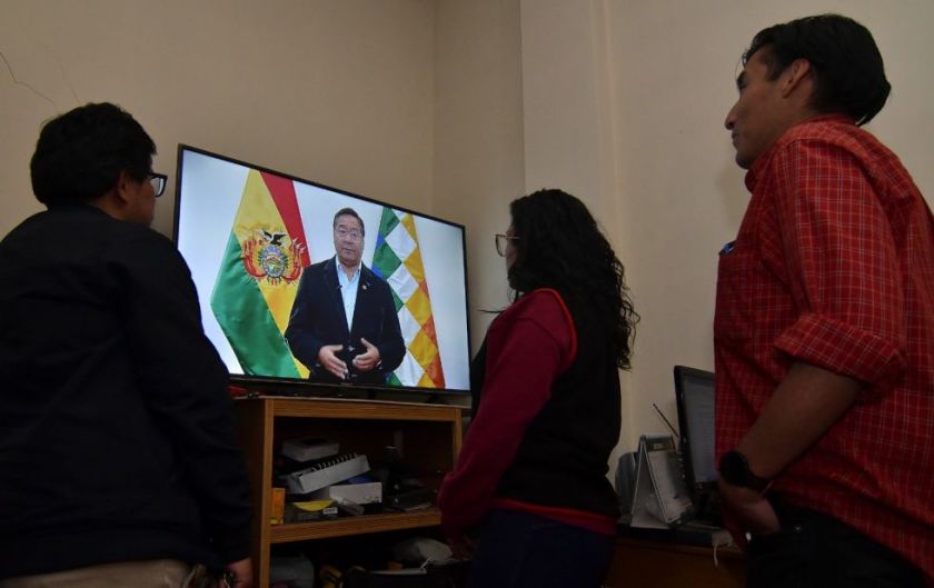 “No puede haber ningún diálogo sin levantar los bloqueos”: Luis Arce en mensaje al país
