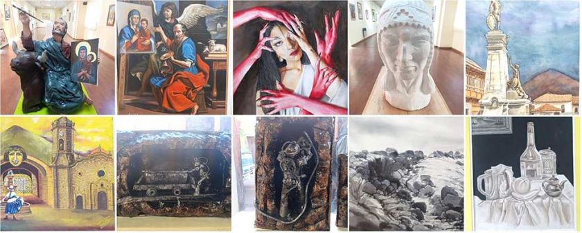 Artistas plásticos de Potosí celebraron a San Lucas con exposición