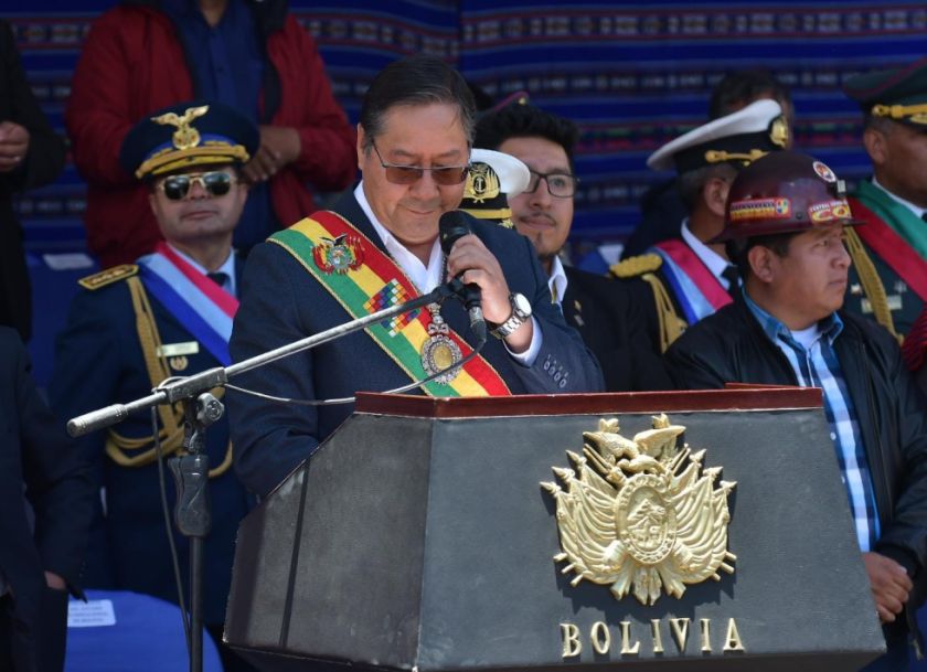 Presidente Arce acusa a distintos frentes de llevar a cabo un “asedio sistemático” en sus cuatro años de gestión